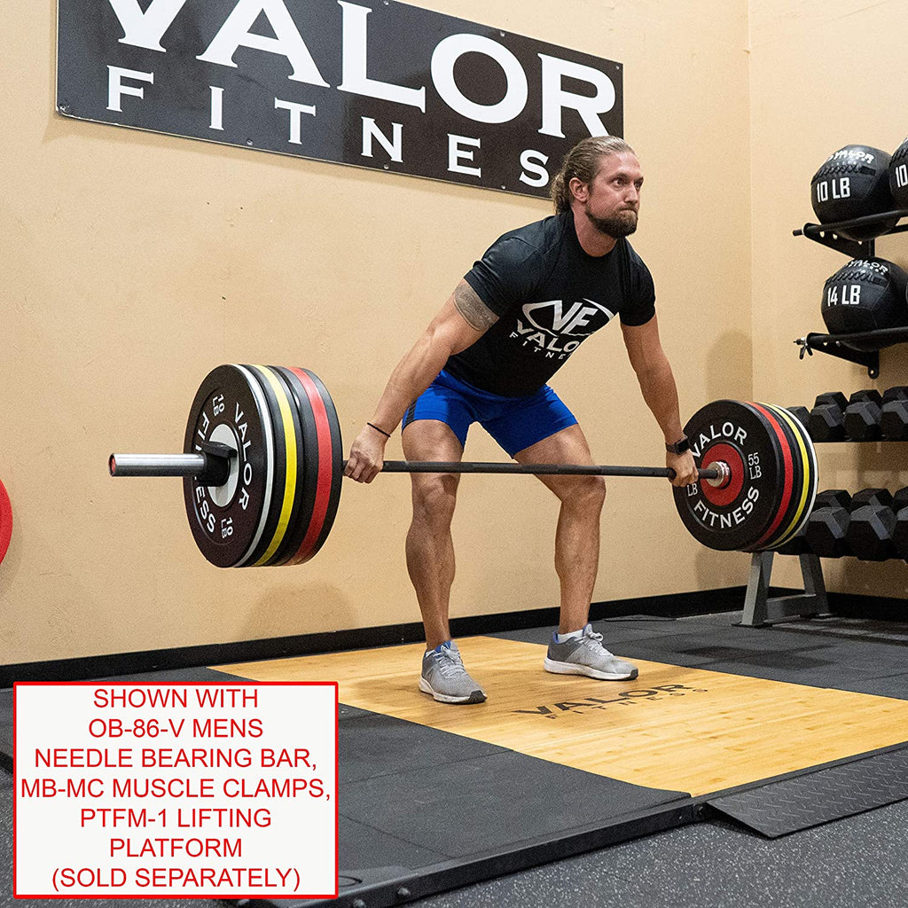 Olympic Bumper Plate Pro - Weight Plates - Lifting Strength Conditioning Cross Training Workouts – Sold in Singles, Pairs, Sets - Workout Equipment
