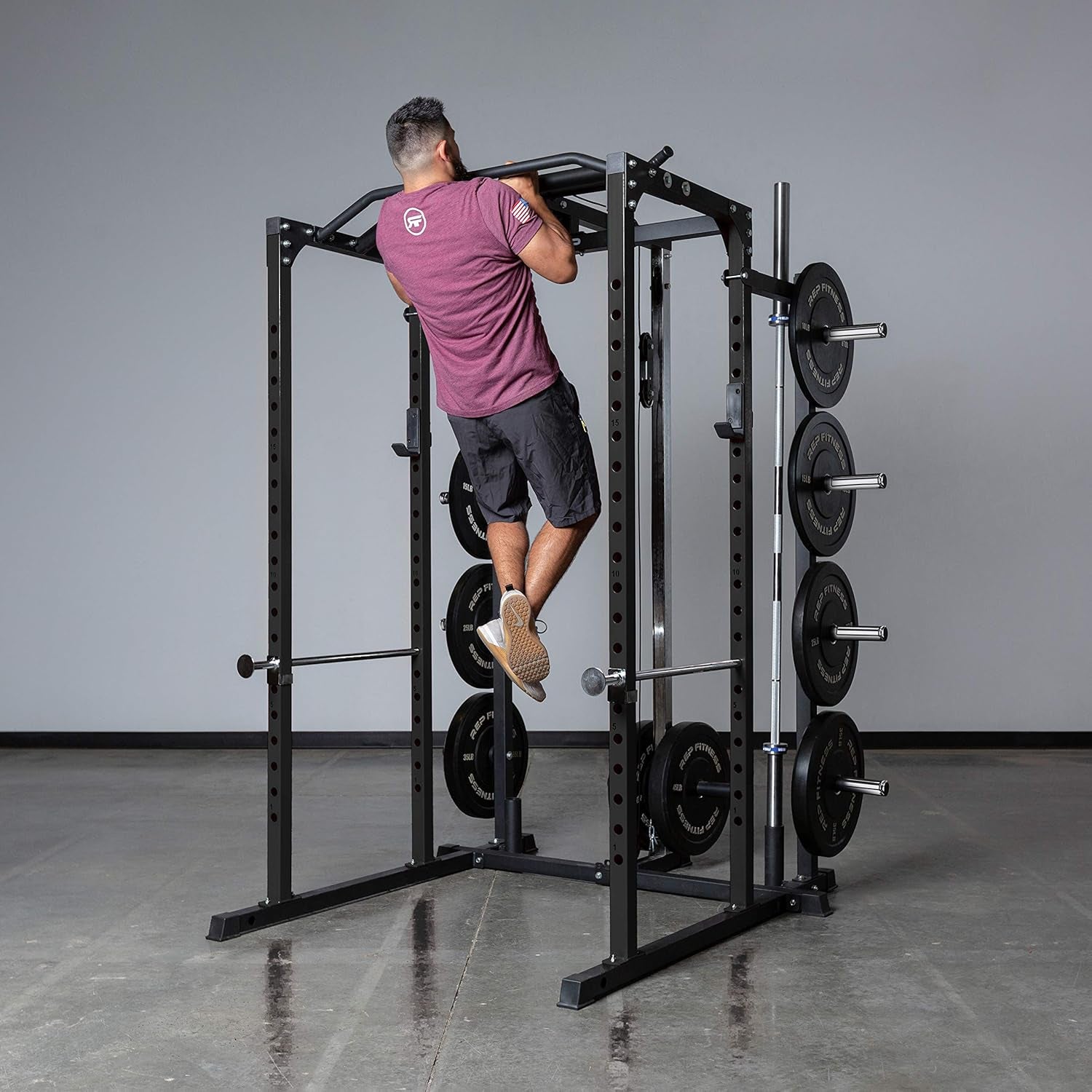 Fitness PR-1100 Power Rack - 700 Lbs Rated Lifting Cage for Weight Training