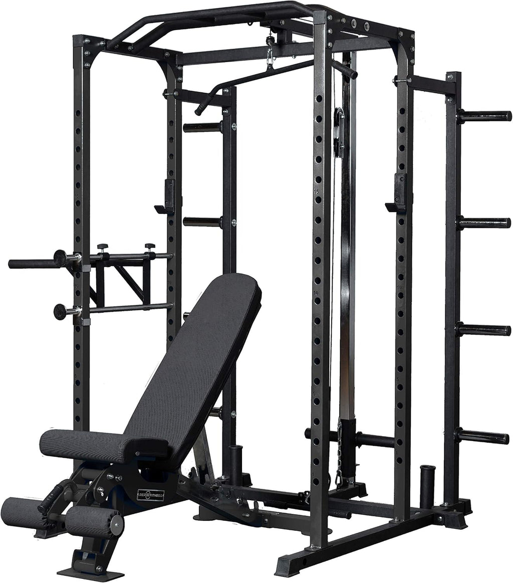 Fitness PR-1100 Power Rack - 700 Lbs Rated Lifting Cage for Weight Training