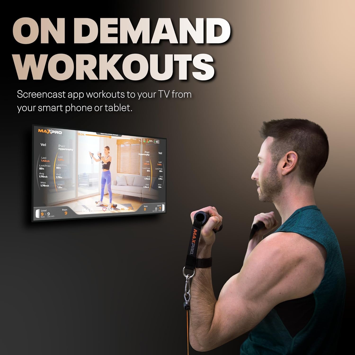 MAXPRO Smart Cable Gym — Portable All-in-One Home Workout Machine